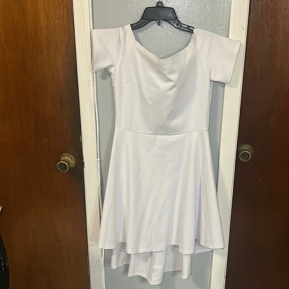 White casual dress